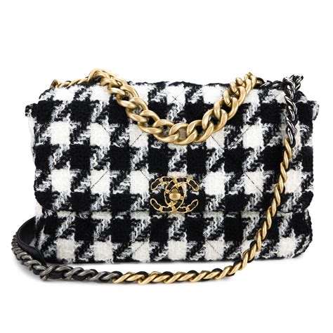 Chanel black and white bags